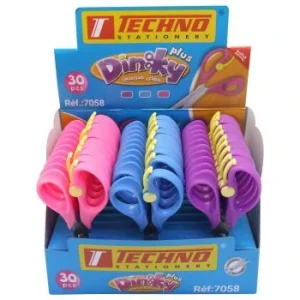 CISEAUX SCOLAIRE 13 cm DINKY PLUS "TECHNO" REF: 7058