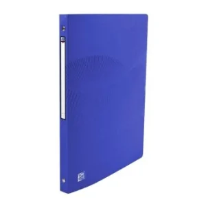 CLASSEUR 04 ANNEAUX OSMOSE A4 DOS 20mm ROND POLYPROPILINE OPAQUE BLEU "ELBA" REF: 400105146