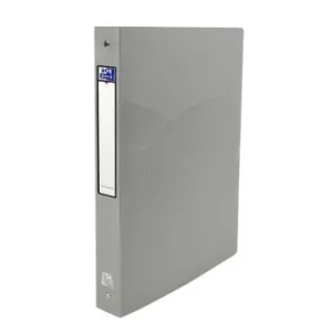 CLASSEUR 04 ANNEAUX OSMOSE A4 DOS 40mm ROND POLYPROPILINE OPAQUE GRIS CLAIR "ELBA" REF: 400105140