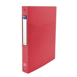 CLASSEUR 04 ANNEAUX OSMOSE A4 DOS 40mm ROND POLYPROPILINE OPAQUE ROUGE "ELBA" REF: 400105140