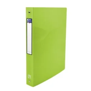 CLASSEUR 04 ANNEAUX OSMOSE A4 DOS 40mm ROND POLYPROPILINE TRANSLUSIDE VERT "ELBA" REF: 400105140
