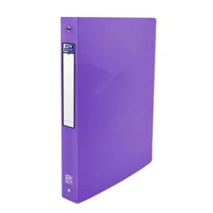 CLASSEUR 04 ANNEAUX OSMOSE A4 DOS 40mm ROND POLYPROPILINE TRANSLUSIDE VIOLET "ELBA" REF: 400105140