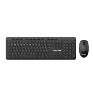 CLAVIER ET SOURIS SANS FIL TAPPEX NOIR "TECHNO" REF: 8701