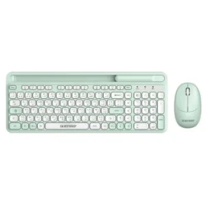 CLAVIER ET SOURIS SANS FIL TAPPEX VERT "TECHNO" REF: 8708
