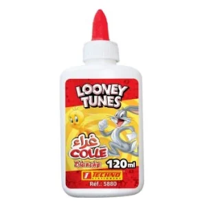 COLLE BLANCHE BOUCHON APPLICATEUR LOONEY TUNES 120ml "TECHNO" REF: 5880