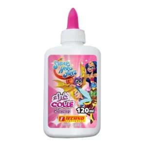 COLLE BLANCHE BOUCHON APPLICATEUR SUPER HERO GIRLS 120ml "TECHNO" REF: 5880
