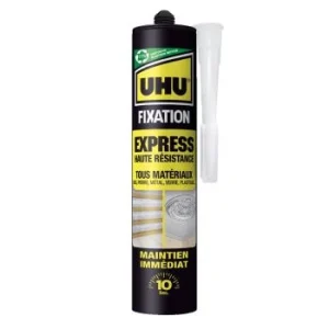 COLLE DE MONTAGE FIXATION EXPRESS EN CARTOUCHE 370g "UHU" REF: 37725