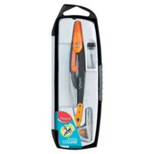 COMPAS MINE COFFRET 03 PCS METAL OPEN ORANGE "MAPED" REF: 536953