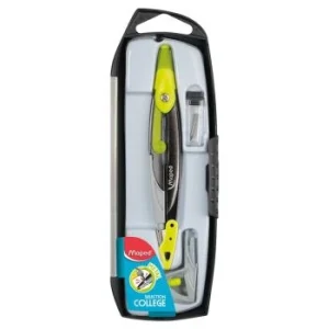 COMPAS MINE COFFRET 03 PCS METAL OPEN VERT "MAPED" REF: 536953