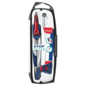 COMPAS STOP SYSTEM COFFRET DE 03 PCS BLEU "MAPED" REF: 196100
