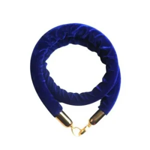 CORDE BLEUE POUR PIQUET EMBOUT DORE TECHNO REF: 1454