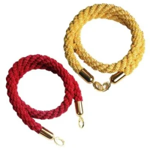 CORDE TORSADEE POUR PIQUET EMBOUT DORE TECHNO