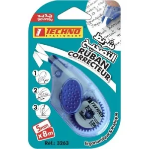 CORRECTEUR A RUBAN 05mmx08M SOUS CARTE "TECHNO" REF: 3263_01