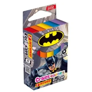 CRAIE COULEUR DE 10 PIECES MOTIF BATMAN "TECHNO" REF: 4349