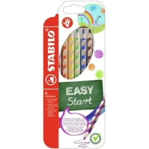 CRAYONS DE COULEUR EASYcolors POUR DROITIERS EN POCHETTE DE 6 PIECES "STABILO" REF:332/6
