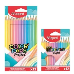 CRAYONS DE COULEUR PASTEL COLOR'PEPS "MAPED"