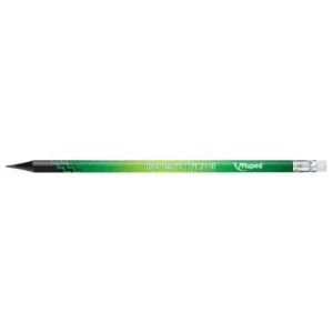 CRAYONS NOIR HB VERT EN RESINE ENERGY "MAPED" REF: 852000
