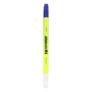 EFFACEUR D'ENCRE A PLUME AVEC REECRIVEUR CORPS JAUNE "TECHNO" REF: 1471