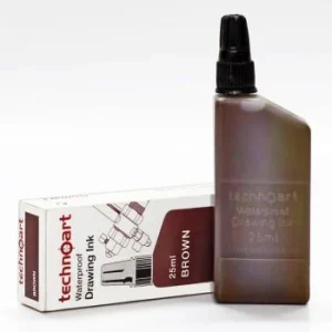 ENCRE A DESSIN ETANCHE 25ml MARRON "ISOMARS" REF: NK100-BR