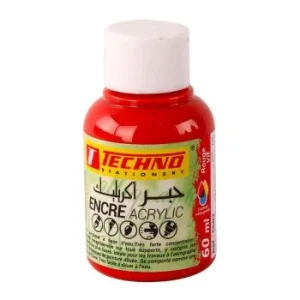 ENCRE ACRYLIC 60ml ROUGE VIF "TECHNO" REF: 5602