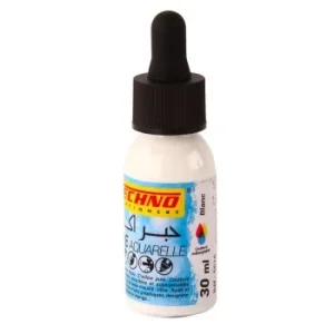 ENCRE AQUARELLE 30ml BLANC "TECHNO" REF: 5616