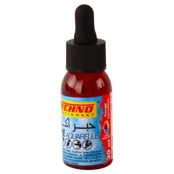 ENCRE AQUARELLE 30ml ROUGE VERMILLON "TECHNO" REF: 5620