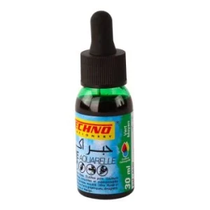 ENCRE AQUARELLE 30ml VERT MOYEN "TECHNO" REF: 5629