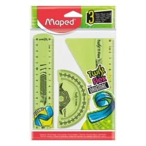 ENSEMBLE DE TRACAGE 3PCS-15cm TWIST'N FLEX VERT "MAPED" REF: 895024