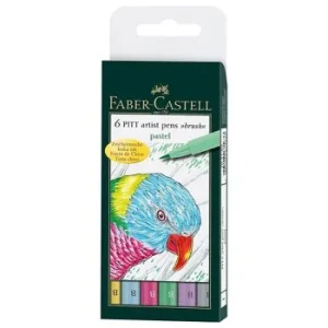 ENSEMBLE PITT ARTIST PEN PASTEL POCHETTE DE 6 PIECES "FABER CASTELL" REF: 167163