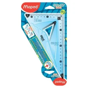 EQUERRE 60/45°-21cm FLEX 2 EN 1 SOUS BLISTER "MAPED" REF: 255110