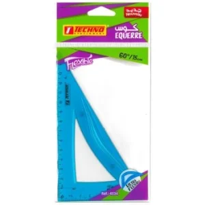 EQUERRE ECOLIER FLEXIBLE BLEU "TECHNO" REF: 4534