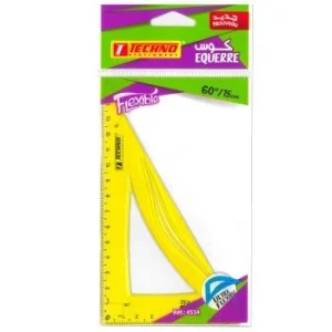 EQUERRE ECOLIER FLEXIBLE JAUNE "TECHNO" REF: 4534