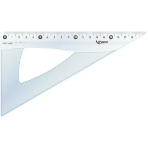 EQUERRE TRANSPARENT 21cm 60° ESSENTIALS "MAPED" REF: 146122