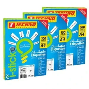 ETIQUETTES BLANCHES TECHNO