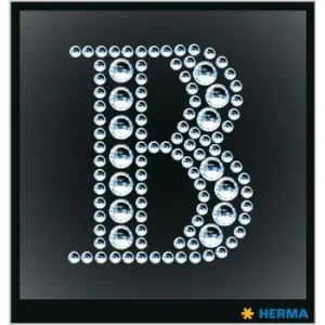 ETIQUETTES CRYSTAL LETTRE B "HERMA" REF: 15331