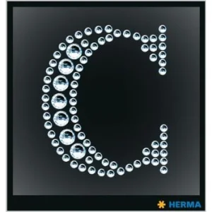 ETIQUETTES CRYSTAL LETTRE C "HERMA" REF: 15332