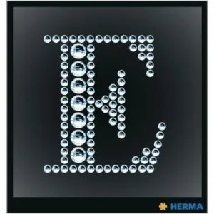 ETIQUETTES CRYSTAL LETTRE E "HERMA" REF: 15334
