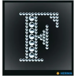 ETIQUETTES CRYSTAL LETTRE F "HERMA" REF: 15335