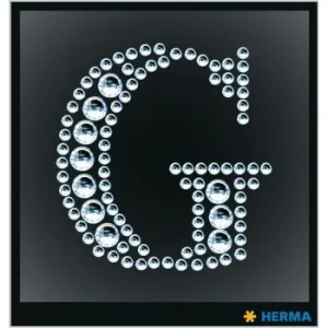 ETIQUETTES CRYSTAL LETTRE G "HERMA" REF: 15336