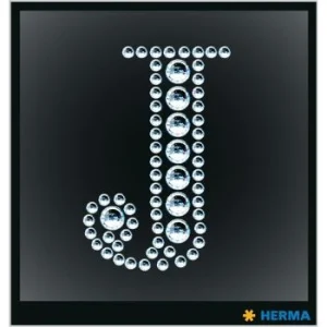 ETIQUETTES CRYSTAL LETTRE J "HERMA" REF: 15339