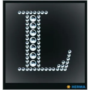 ETIQUETTES CRYSTAL LETTRE L "HERMA" REF: 15341
