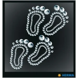 ETIQUETTES CRYSTAL PIEDS DE BEBE "HERMA" REF: 15387
