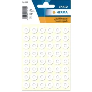 ETIQUETTES OEILLETS BLANC 12 mm "HERMA" REF: 5816