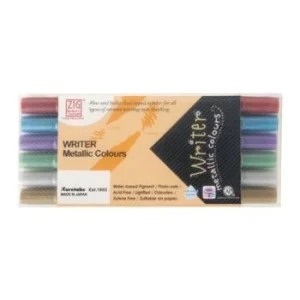 FEUTRE MEMORY SYSTEM METALLIC POCHETTE DE 6 COULEUR "Kuretake" REF: MS-8000/6V