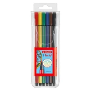 FEUTRE PEN 68 EN POCHETTE DE 06 PCS "STABILO" REF:6806/PL
