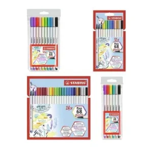 FEUTRE PINCEAU PEN 68 BRUSH EN POCHETTE STABILO