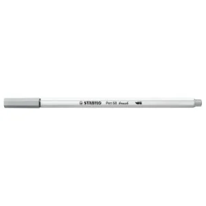 FEUTRE PINCEAU PEN 68 BRUSH GRIS MOYENNEMENT CLAIR "STABILO" REF: 568/95
