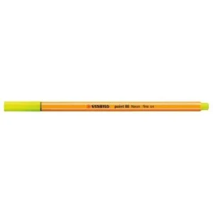 FEUTRE POINTE FINE POINT 88 JAUNE FLUO "STABILO" REF: 88/024
