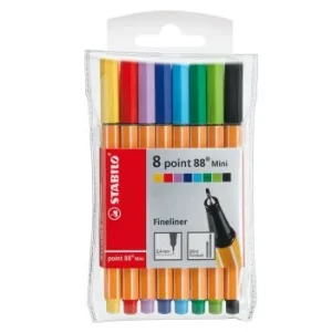 FEUTRE POINTE FINE POINT 88 MINI POCHETTE DE 08 PCS "STABILO" REF:688/08-1