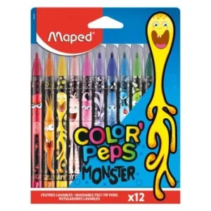 FEUTRES COLORPEPS MONSTER 12 PCS "MAPED" REF: 845400